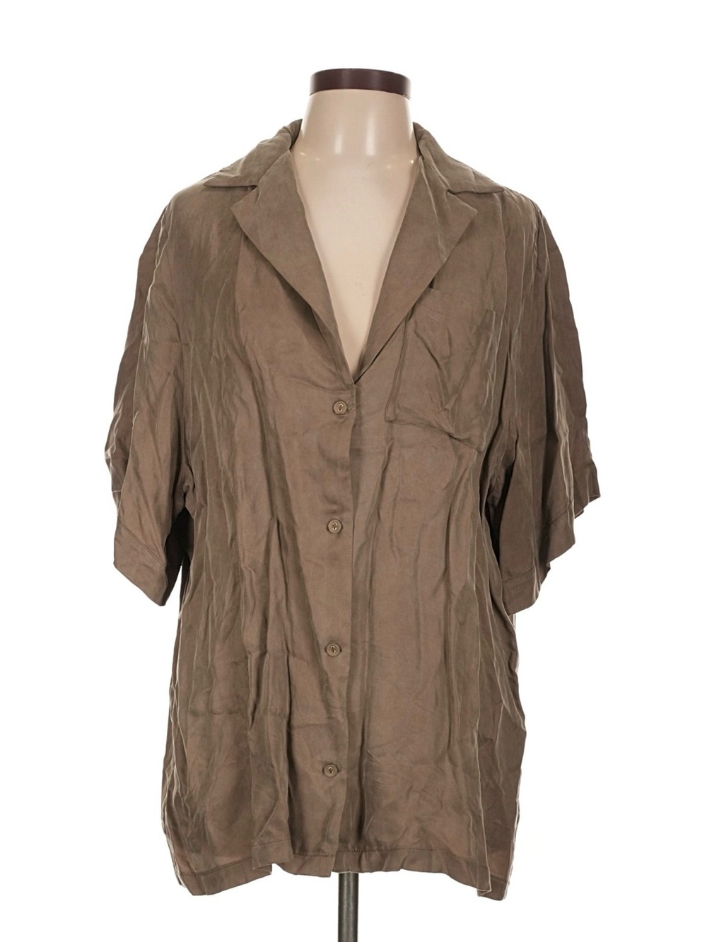 DISSH Short Sleeve Button Down Top